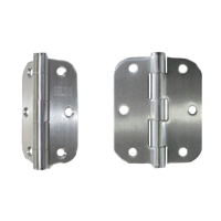 dobradiça Cantos arrendondados - raio de 15mm